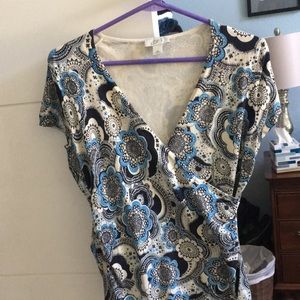 Ann Taylor stretch silk top